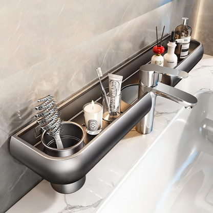 Badezimmer-Ablage für Waschbecken, 50 cm, Aluminium