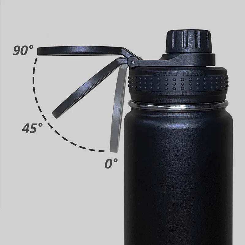 Isolierte Edelstahl-Trinkflasche mit Handyhalterung – 750 ml