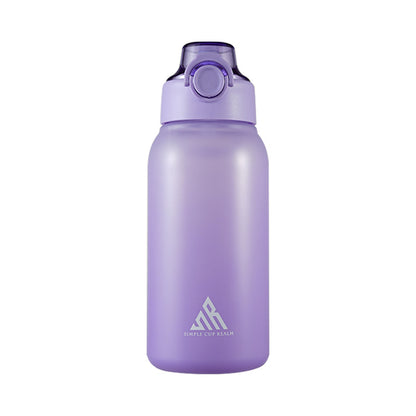 Trinkflasche 1L mit Aroma-Einsätzen und Strohhalm