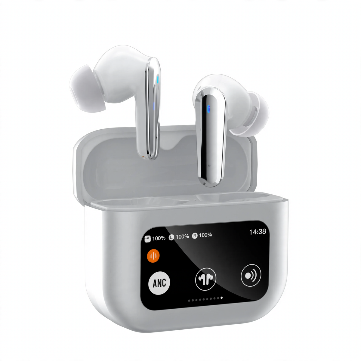 Bluetooth-Kopfhörer mit LCD-Display und Geräuschunterdrückung