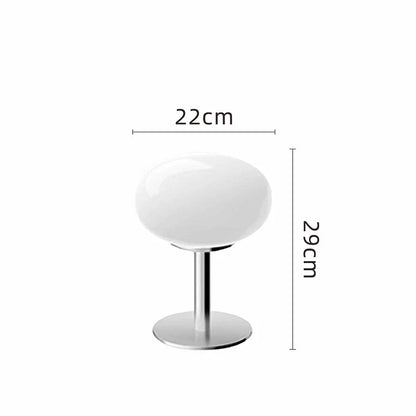 Brehn | DESIGNER GLAS TISCHLAMPE - AMBIENTE LED LAMPE FÜR SCHLAFZIMMER UND ARBEITSZIMMER