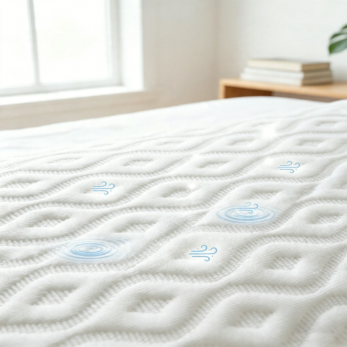 Nackenstützkissen aus Memory-Foam, Wellenschliff