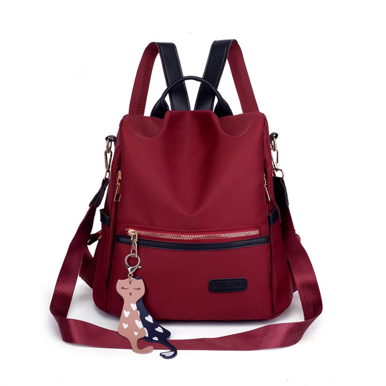 Damen-Rucksack aus Nylon, leicht, vielseitig