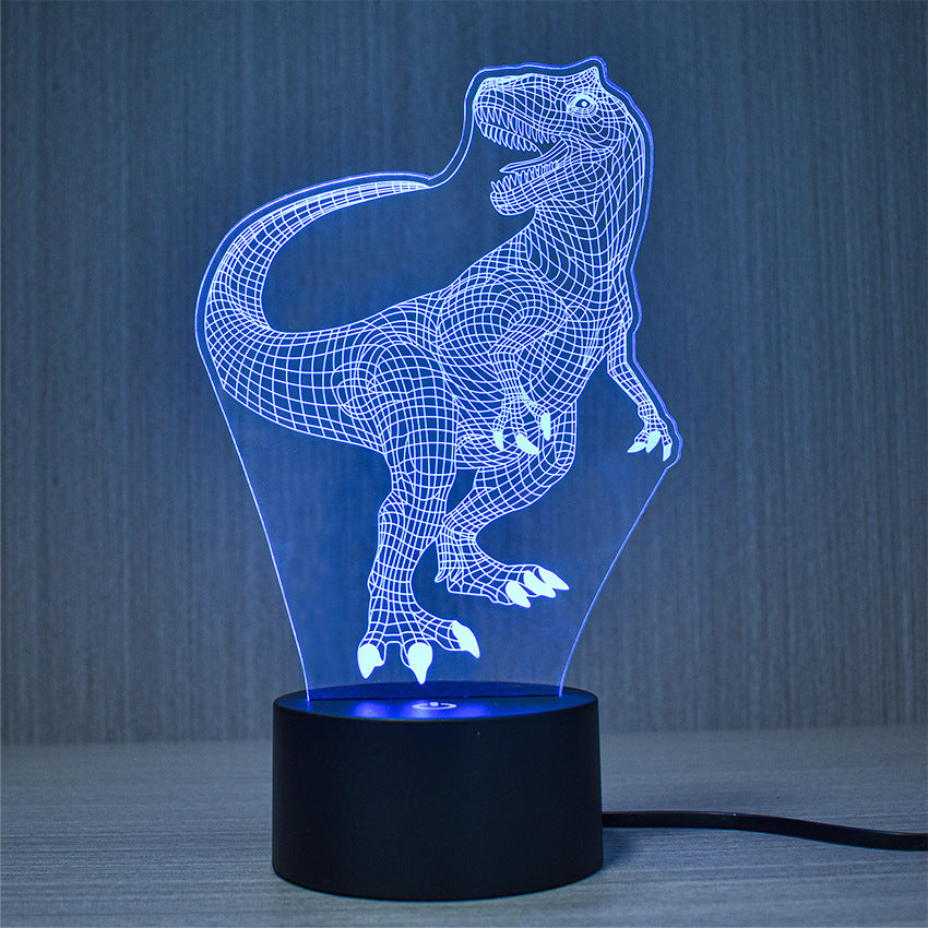 3D-Nachtlicht aus Acryl mit 7 Farben, USB-Betrieb