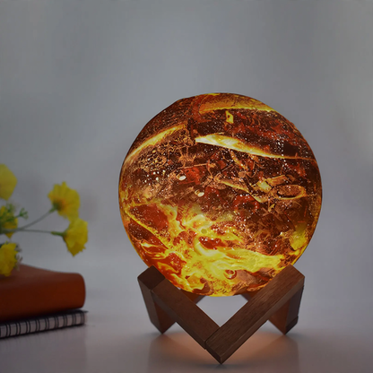 LED-Tischleuchte Flammen-Design, 15 cm