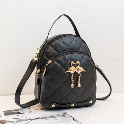PU-Rucksack mit Stickerei