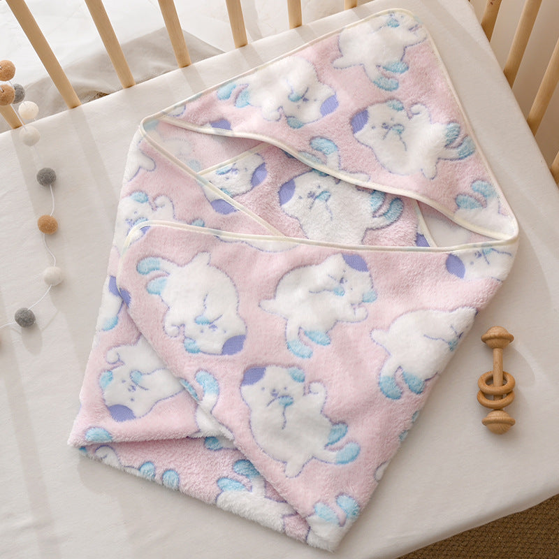 Babydecke aus Korallenfleece, 80×80 cm