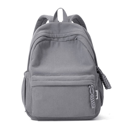 Rucksack aus Cord groß – 40×29 cm, Baumwollgewebe, ergonomisch, für Schule, Uni & Freizeit