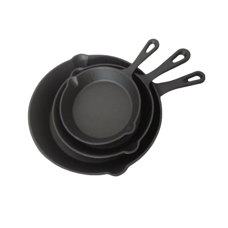 Gusseiserner Topf-Set, 3 oder 4 Teile, 14–26 cm