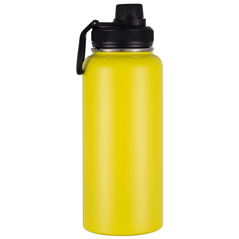 Isolierte Edelstahl-Trinkflasche mit Tragegriff