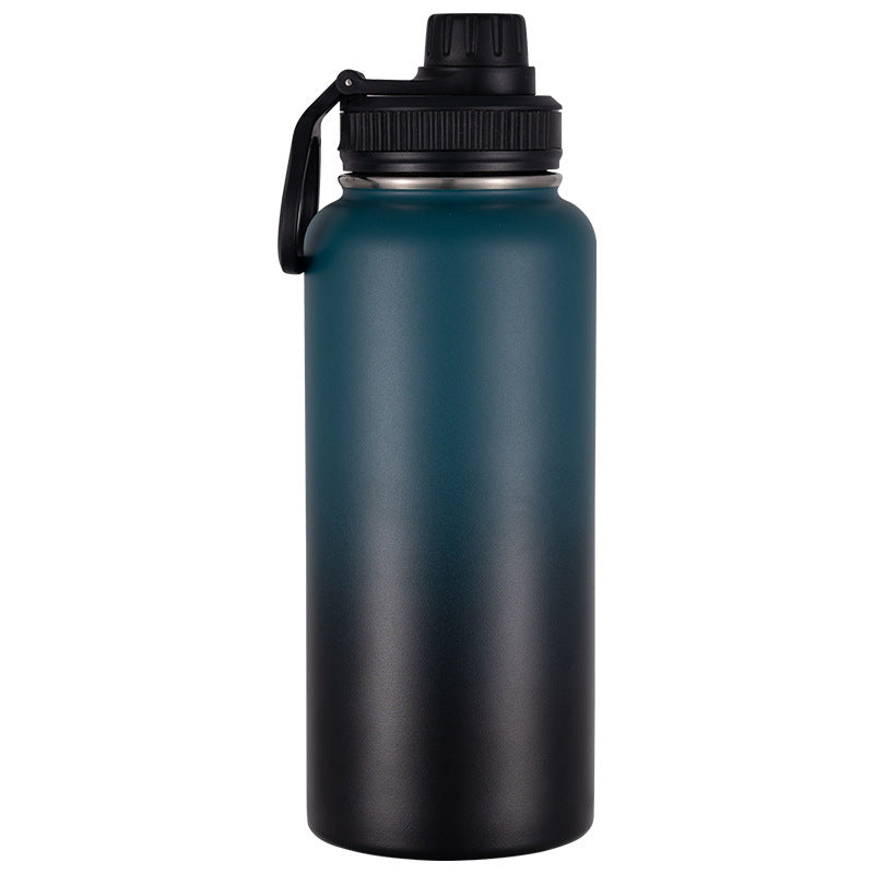 Isolierte Edelstahl-Trinkflasche mit Tragegriff
