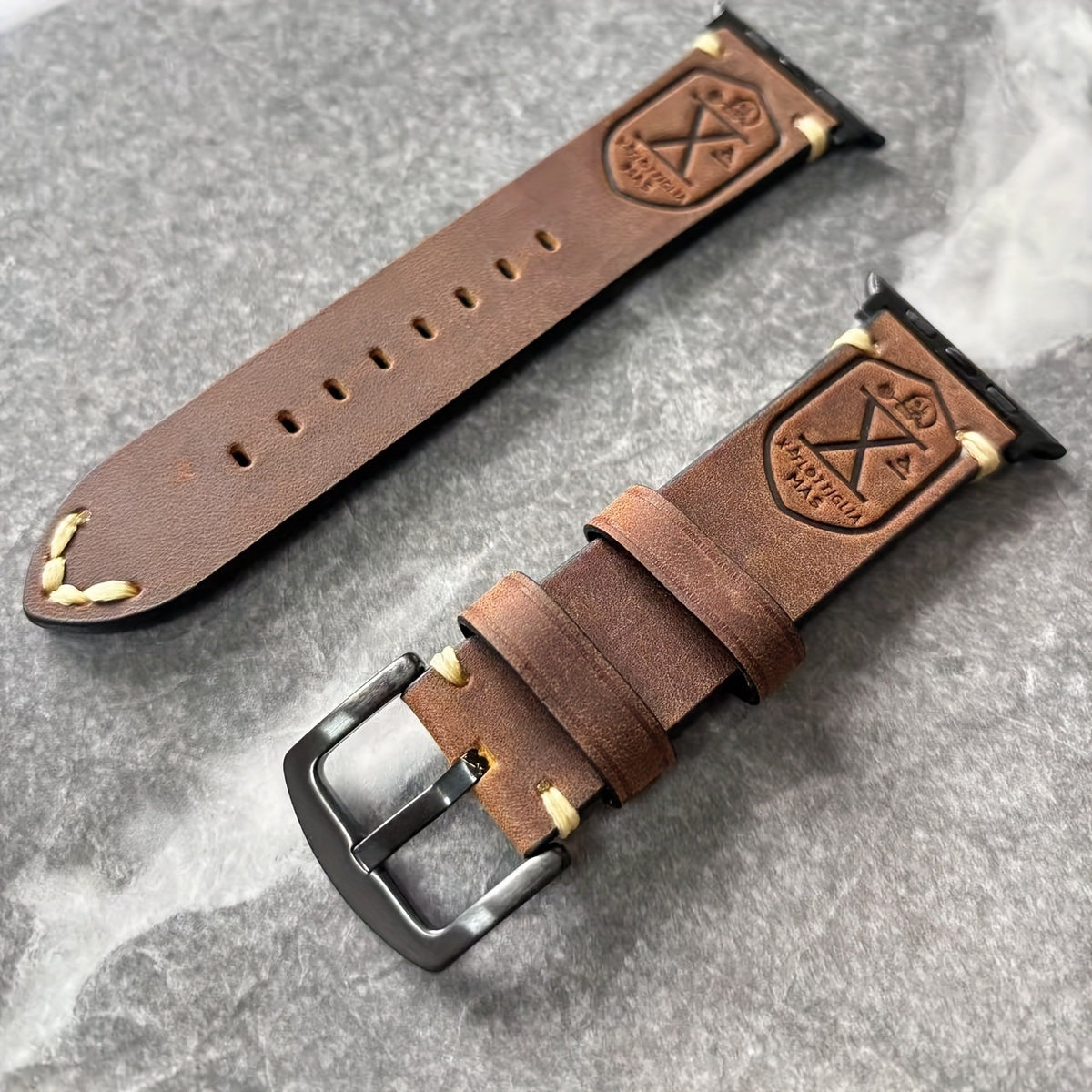 Vintage Uhrenarmband aus Rindsleder