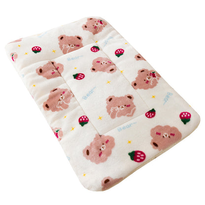 Flanell-Haustierdecke mit Cartoon-Motiven