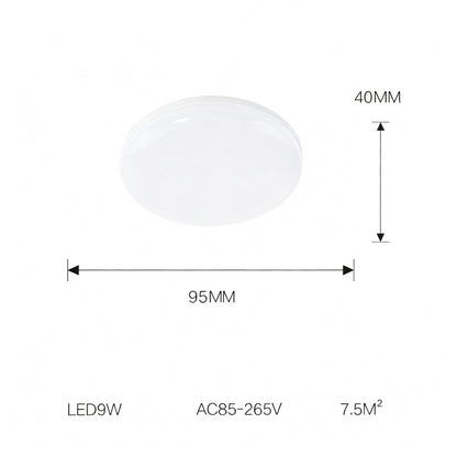 LED-Deckenleuchte rund, modern, für Nassräume