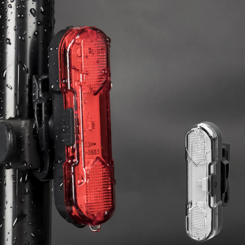 Fahrrad-Rücklicht USB-aufladbar, 360° drehbar