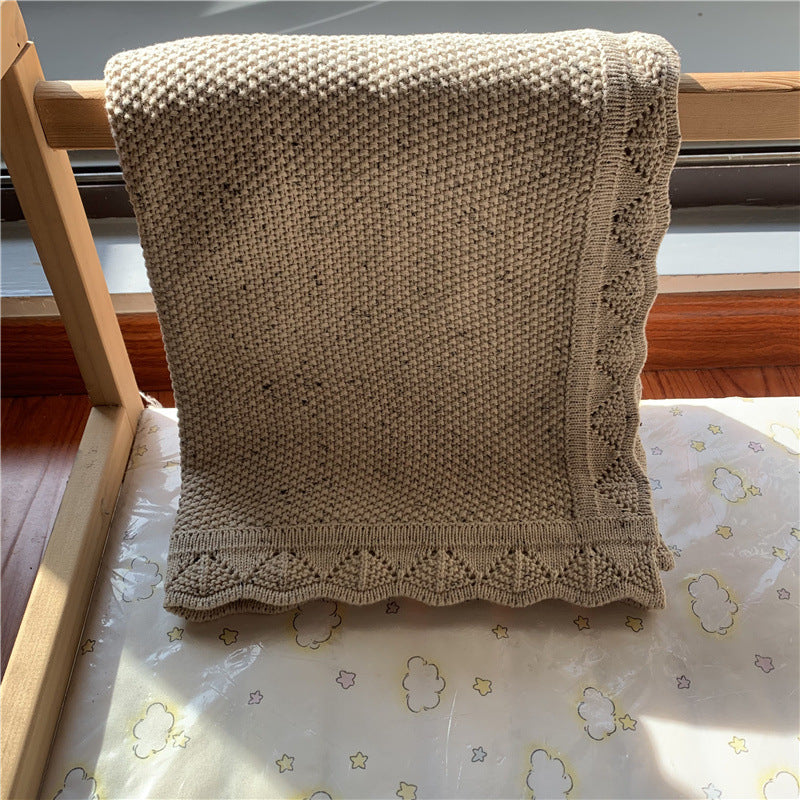 Strickdecke aus Baumwolle, 80×100 cm