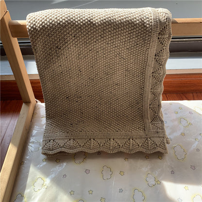 Strickdecke aus Baumwolle, 80×100 cm