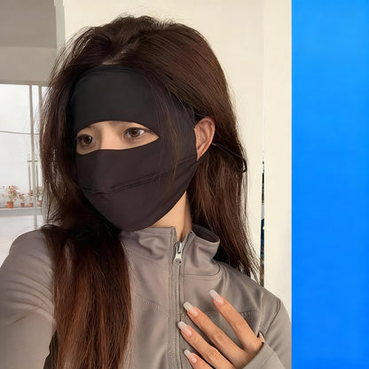 Gesichtsmaske mit UV-Schutz und Windschutz