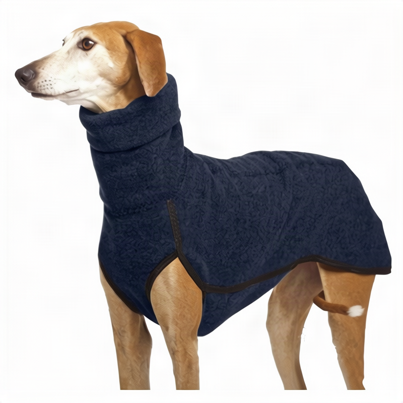 Hundemantel aus Sweatshirt-Stoff mit Taschen
