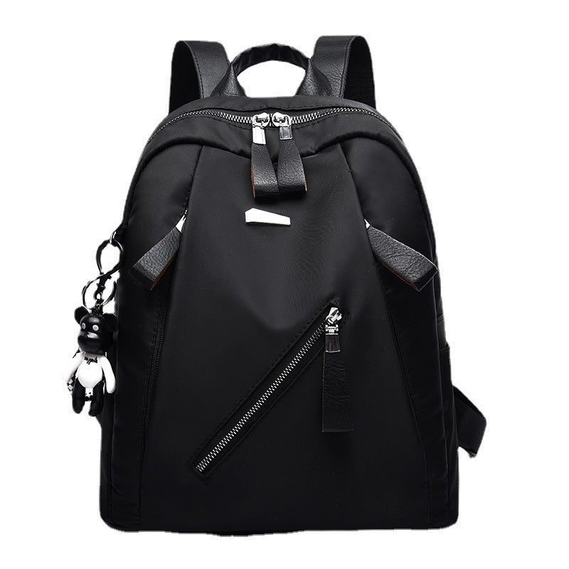 Damen-Rucksack, Nylon, Rückenlastausgleich, zeitlos