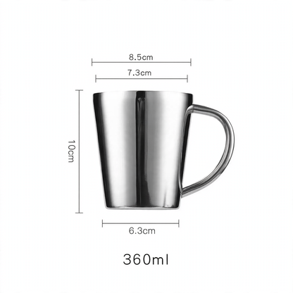 Doppelwandiger Edelstahlbecher, 175–260 ml