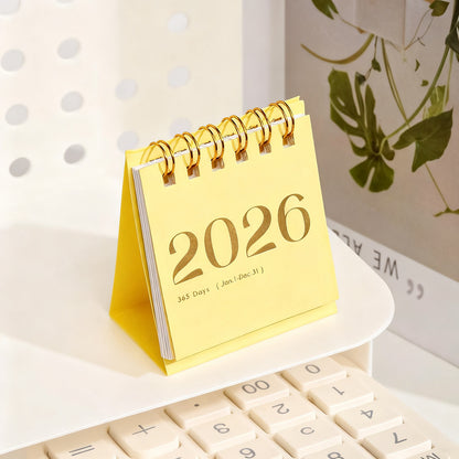 Tischkalender 2026 mit Rosen und Schmetterlingen