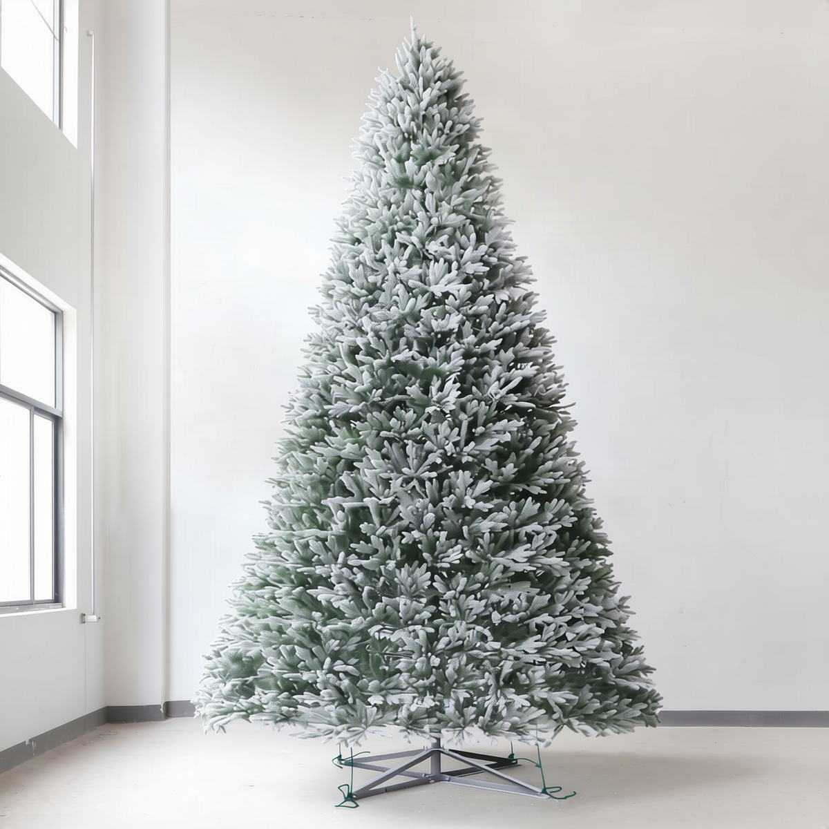 Künstlicher Weihnachtsbaum mit LED-Beleuchtung, 150–300 cm