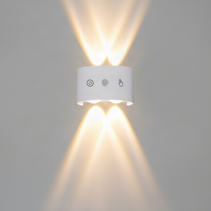 LED-Wandleuchte, Aluminium, wasserfest