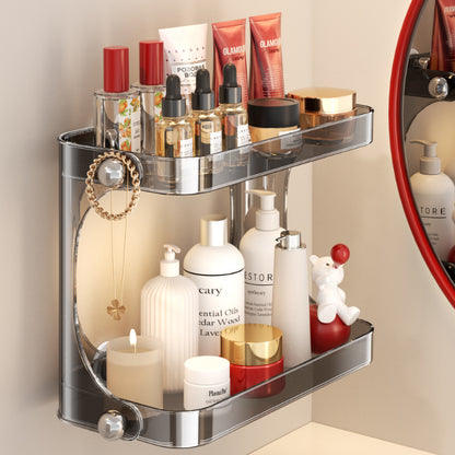 Badezimmer-Regal, Saugnapf, ohne Bohren