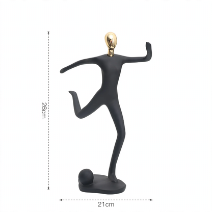 Sportfigur aus Kunstharz, europäischer Stil