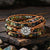 Wickelarmband aus Natursteinen