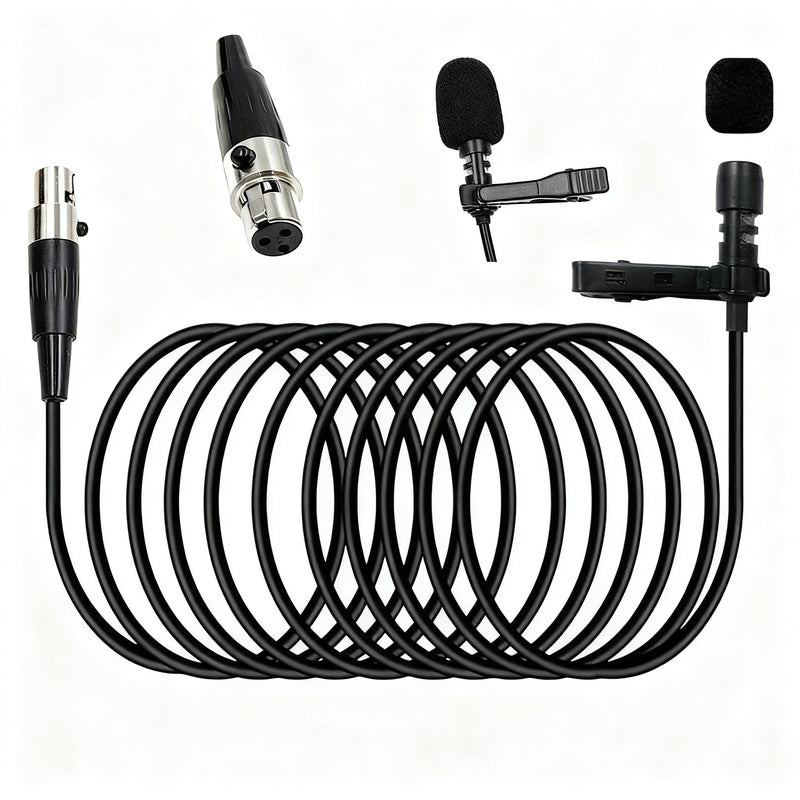 XLR-Adapterkabel für Funkmikrofone, 3-Pin/4-Pin