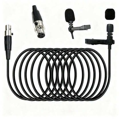 XLR-Adapterkabel für Funkmikrofone, 3-Pin/4-Pin