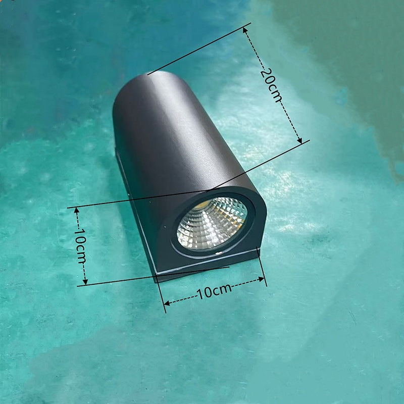Außenwandleuchte IP65 LED Auf-Ab Aluminium