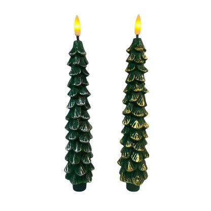 LED-Weihnachtskerze aus Wachs, 4,5 cm × 25 cm