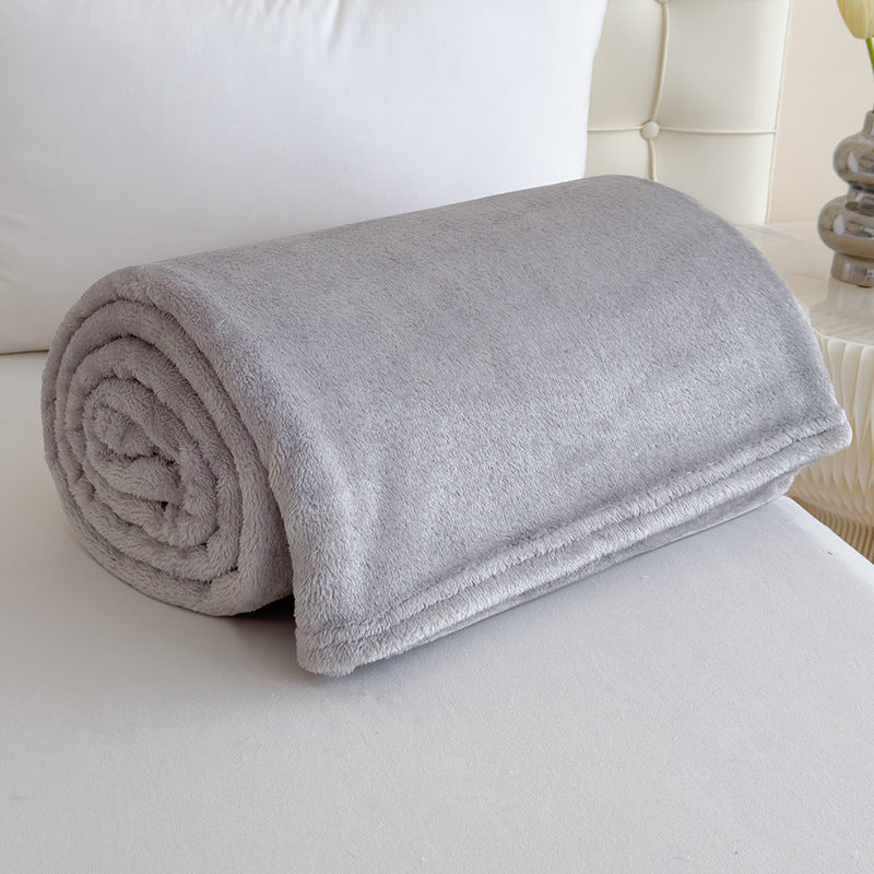 Fleecedecke aus Polyester, 100×150 bis 200×230 cm