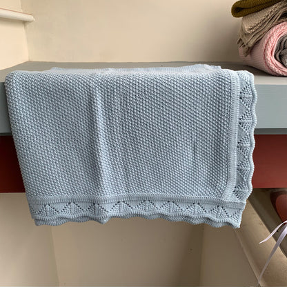 Strickdecke aus Baumwolle, 80×100 cm