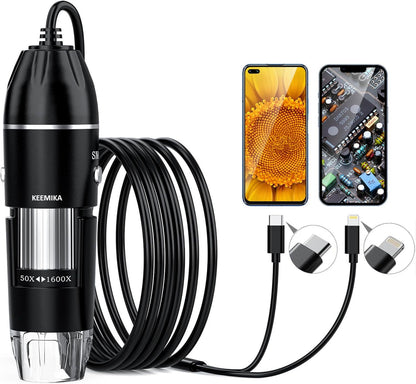 Digitalmikroskop, 1600-fache Vergrößerung, USB-Betrieb