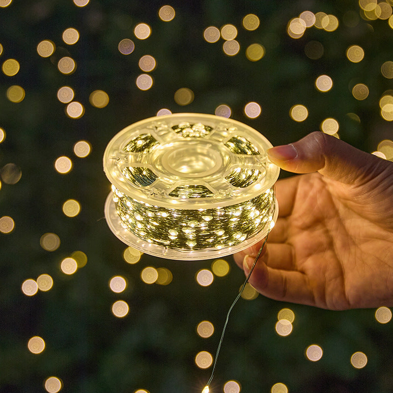LED-Lichterkette mit Kupferdraht, dimmbar