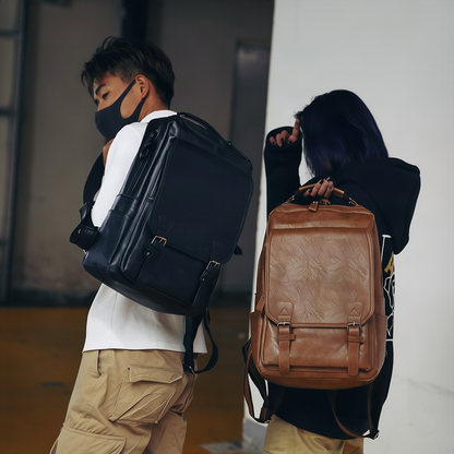 Rucksack aus PU, 20–35 L, wasserdicht, Laptop-Fach