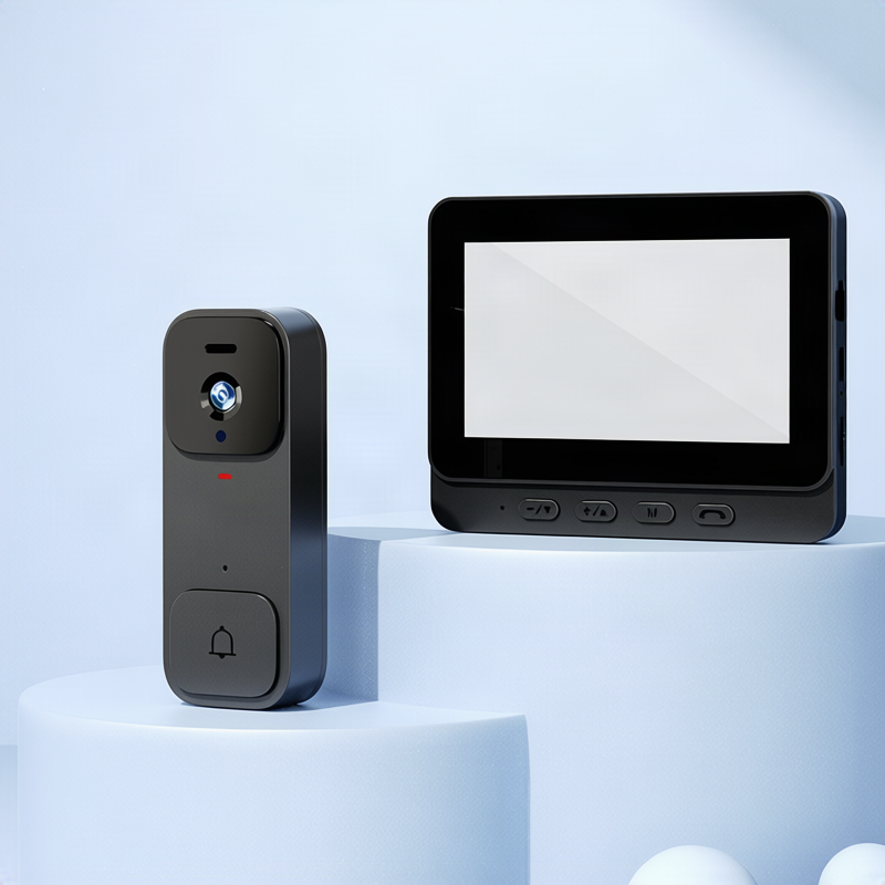 Wireless Türklingel mit Monitor und Kamera