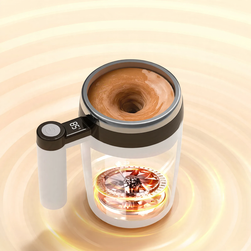 Aufladbare Rührtasse aus Edelstahl, 380 ml