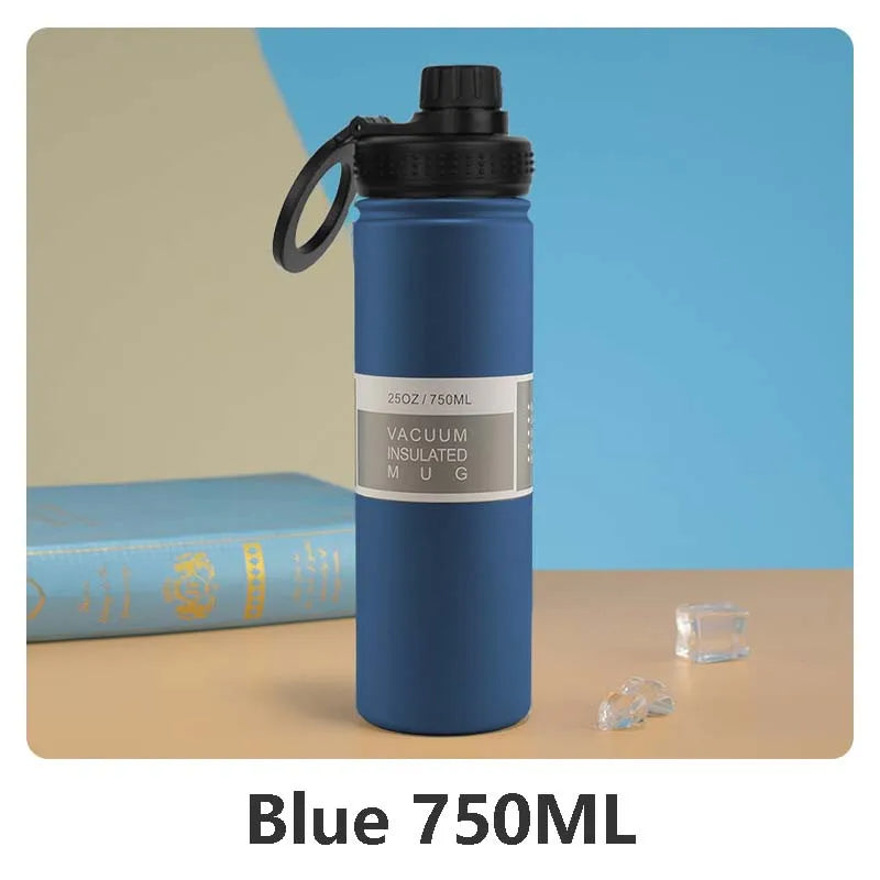 Isolierte Edelstahl-Trinkflasche mit Handyhalterung – 750 ml