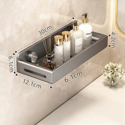 Unsichtbares Badezimmer-Wandregal ohne Bohren