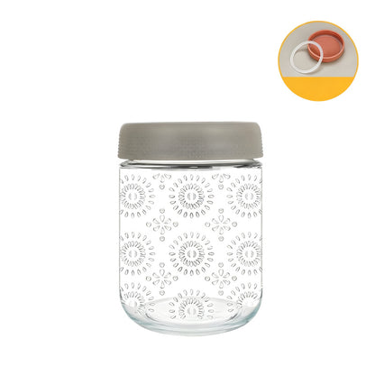 Glasdose mit Deckel, 500 ml