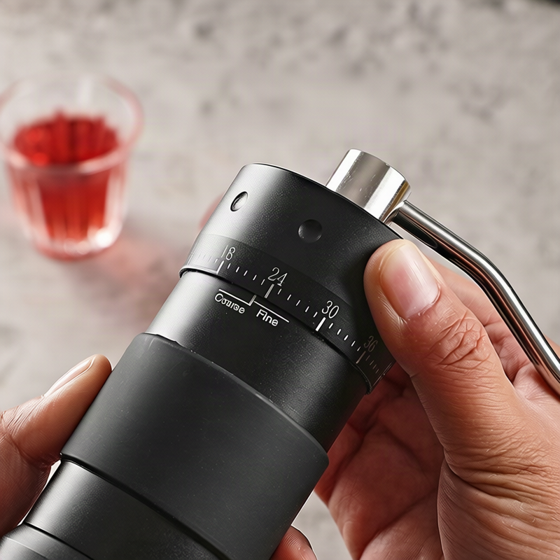 Handkaffeemühle mit Stahlkern, Luxus-Design