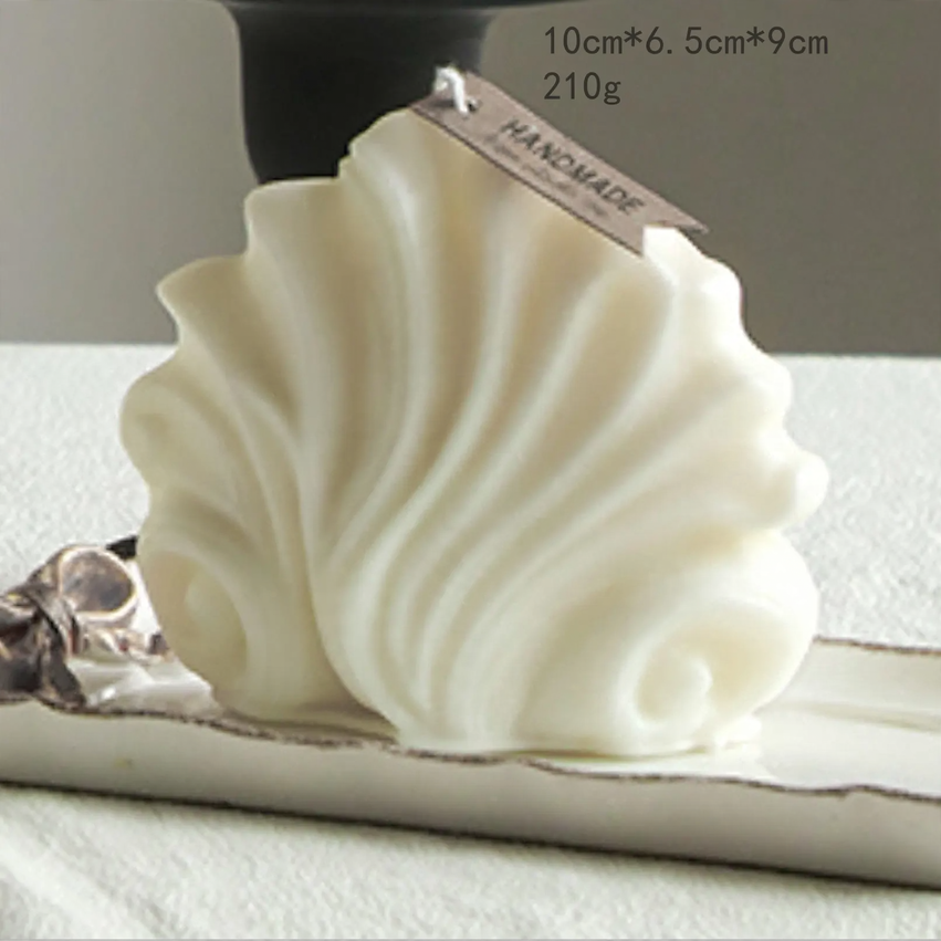 Nordische Duftkerze, Muschelform, handgefertigt