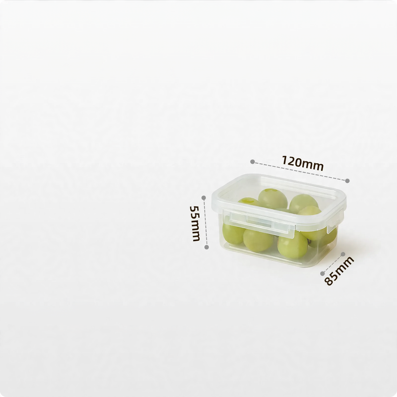 Frischhalteboxen aus Kunststoff, 200–900 ml
