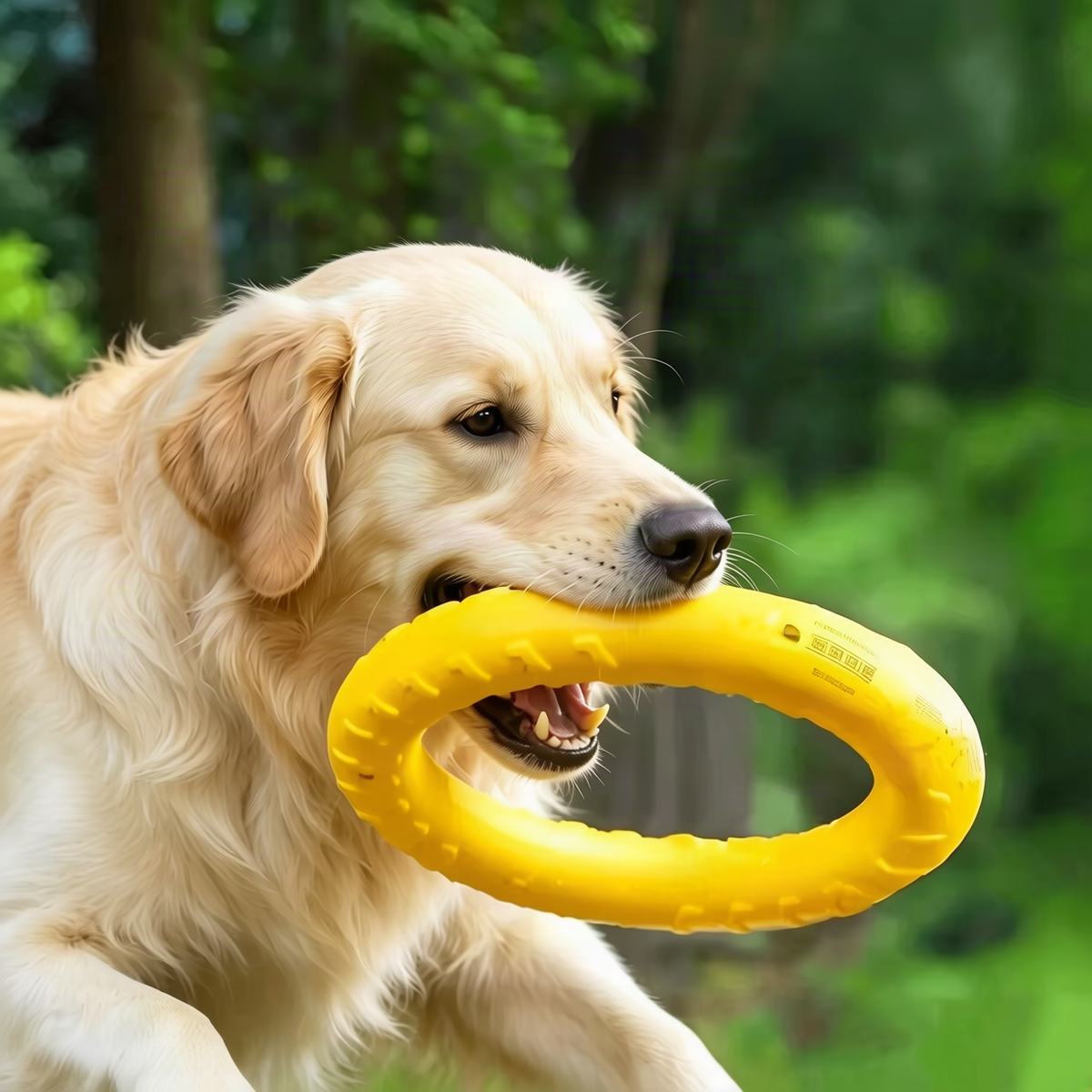 Gummi-Spielball für Hunde mit Schwanz