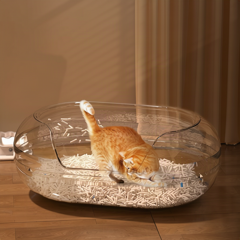 Halboffenes Katzenklo, 35 cm breit